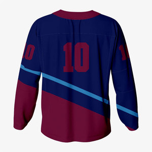 Camiseta de Hockey sobre Hielo Sublimada Personalizada, Algodón/Poliéster, Cómoda, Bordada, Unisex para Adultos - Product Image 6
