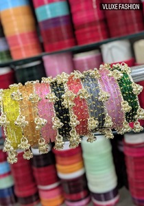Bracelets en verre plaqué argent colorés et tendance pour femmes – Empilables, écologiques et personnalisables – Bijoux de poignet quotidiens - Product Image 2