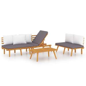 Conjunto de Muebles de Jardín en Gris Oscuro y Blanco - Product Image 2