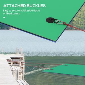 9 'X 6' verde giglio Pad tappetino acqua per adulti galleggianti nuoto di sicurezza e galleggianti per lago piscina oceano spiaggia nautica - Product Image 6