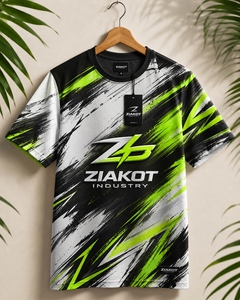 Camiseta de alto rendimiento ZIAKOT de nuevo diseño para hombre, personalizada, blanca, con diseño 3D estilo Hawái: Gato tomando el sol en la playa - Product Image 3