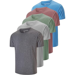 T-shirt de sport décontracté pour homme 100% polyester 180 grammes Dry Fit Course à pied Gym Entraînement Respirant Manches courtes Prix d'usine - Product Image 1