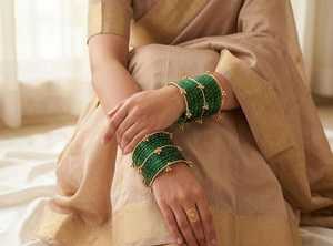 Low Moq Churi Kashmiri <b>Bangles</b> <b>Sets</b> for Girls Elegant Style Indian Handcrafted Churiyan <b>Bangles</b> Jewelry Women Available - Product Image 3