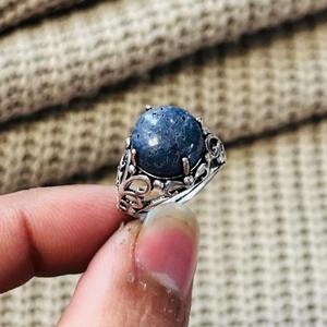 Fashionable Bold <b>Lapis</b> <b>Lazuli</b> <b>Ring</b> silver Plated Brass Filigree <b>Ring</b> Vintage Statement Tribal <b>Ring</b> Wholesale <b>Ring</b> For Women - Product Image 4