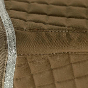 BRAND ZONE1995 Tapis de selle classique personnalisé en coton satiné avec doublure en maille, durable et confortable pour l'équitation et le saut d'obstacles - Product Image 3