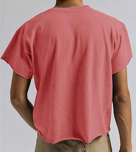 เสื้อยืดทรงบ็อกซี่ฟิตสำหรับผู้ชาย ผ้าฝ้าย 100% ระบายอากาศได้ดี นุ่มสบาย เป็นมิตรกับสิ่งแวดล้อม แห้งเร็ว เหมาะสำหรับใส่ทุกวัน สไตล์สตรีทแวร์ เสื้อผ้าฤดูร้อน - Product Image 2