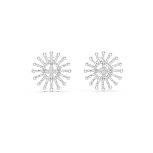 Luxury Silver Vintage IGI Certified Sunburst Diamond <b>Stud</b> <b>Earrings</b> for Women Engagement & Wedding <b>Fine</b> Jewelry - Product Image 1