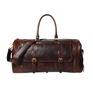 Stylish Design Durable <b>Leather</b> <b>Weekender</b> Travel Duffel <b>Bag</b> 2026 Premium Quality Wholesale Custom Logo <b>Leather</b> Travel Duffle <b>Bags</b> - Product Image 1