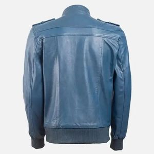 High Quality <b>BROWN</b> Cow Skin Formal <b>Leather</b> <b>Jackets</b> Waterproof & Eco-Friendly - Product Image 2