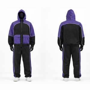 ชุดวอร์มผู้ชายแบบมีฮู้ด สไตล์สตรีทแวร์ พิมพ์ลายได้ตามต้องการ ล้างสีแบบแอซิดวอช สำหรับวิ่งออกกำลังกายและเล่นกีฬา - Product Image 1