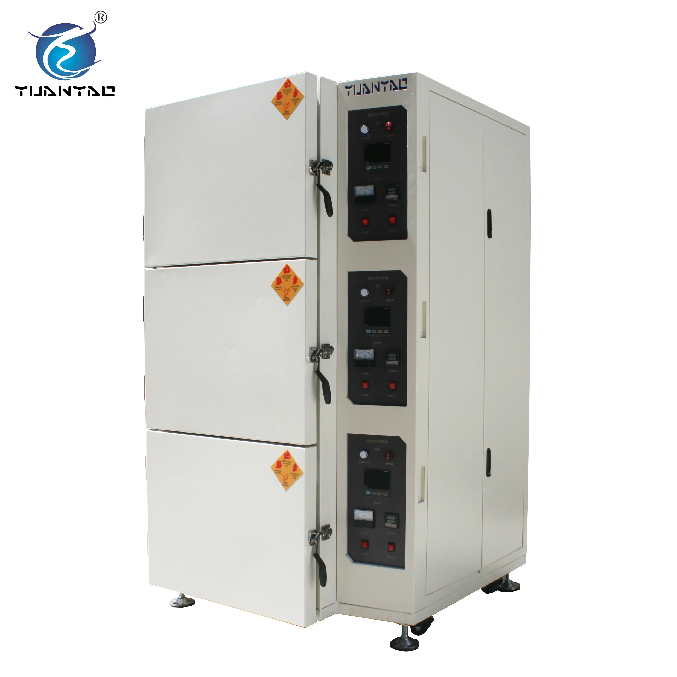 China Heating Oven Laboratory 200 250 300 Degree Chamber Type Three Doors Hot Air Circulation Vacuum Drying Oven