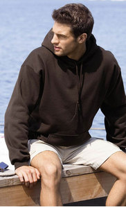 Sweat-shirt à capuche surdimensionné pour homme, 100% coton, couleur unie, pull décontracté, streetwear d'automne, coupe classique - Product Image 4