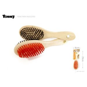 Yommy Double-sided Wooden <b>Brush</b> Comb 6cm x 2cm For <b>Pets</b> Grooming - Product Image 1