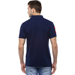 เสื้อโปโลออกกำลังกายผู้ชาย ผลิตโดยตรงจากโรงงาน รับทำโลโก้ตามสั่ง ผ้าฝ้าย 100% แห้งเร็ว เหมาะสำหรับกอล์ฟ ทรงโอเวอร์ไซส์ เทคนิคพัฟฟ์ ขายส่ง - Product Image 4