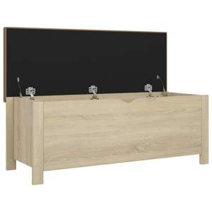 Sonoma Oak 41.3"x15.7"x17.7" Home Furniture <b>Storage</b> <b>Box</b> with Cushion - Product Image 4