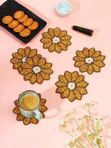 Posavasos Bordado con Cuentas, Diseño de Cisne, Accesorios de Cocina de Calidad Superior, Cubre Platos, Decoración para Mesa de Comedor - Product Image 4