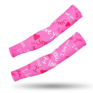 Mangas de compresión deportivas de poliéster para protección solar y refrigeración, para hombre y mujer, venta al por mayor, OEM, personalizadas - Product Image 6