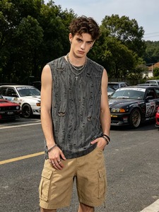 Wholesale Price Urban Clothing Blank Plain Streetwear Gym Fitness <b>Mens</b> <b>Singlet</b> - Product Image 4