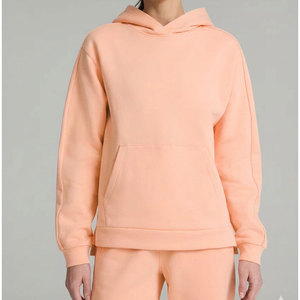 Sudadera con Capucha Personalizada de Alta Calidad, Estilo Urbano, Tie Dye Bordado, Ecológica para Mujer, Invierno, Otoño, Mangas Largas, Gruesa, Rosa Bebé - Product Image 1