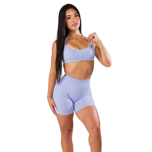 เสื้อชั้นในกีฬาแบบไร้ตะเข็บสำหรับผู้หญิง ดีไซน์มินิมอล เหมาะสำหรับโยคะ ฟิตเนส ออกกำลังกาย เนื้อผ้านุ่ม ยืดหยุ่น กระชับ น้ำหนักเบา รุ่น Skyline - Product Image 4