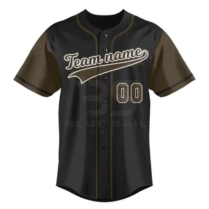 Camiseta de Béisbol Personalizada 100% Poliéster de Alta Calidad, Transpirable, Bordada, con Tirantes Ajustables, Manga Corta, Cuello en V, Unisex para Adultos - Product Image 5