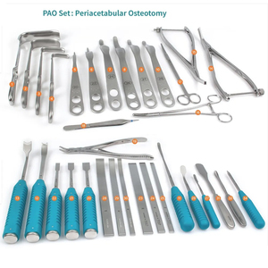 Ensemble d'instruments orthopédiques manuels en acier pour ostéotomie périacétabulaire, certifiés CE Classe I, instruments pour pont osseux - Product Image 4