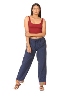 Ropa de dormir de estilo nepalí tribal cómoda para mujer con estampado personalizado, pijamas de algodón para correr de patrón sólido de verano y primavera - Product Image 4