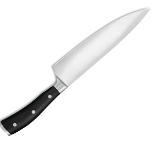Couteaux de chef professionnels en acier inoxydable, couteaux de cuisine à lame tranchante, manche noir à triple rivet pour trancher la viande et les légumes - Product Image 3