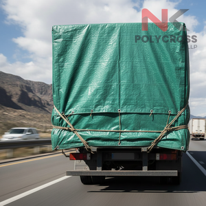 Toile de protection multicouche en PE laminé Palm Cross, triple couche, anti-déchirure, pour équipement logistique, imperméable et résistante aux UV - Product Image 1