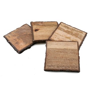Sous-verres carrés en bois de style zen asiatique avec logo personnalisé, ensemble de sous-verres personnalisés, cadeaux promotionnels écologiques de la marque MK, mariages, 33 cm, 8 mm - Product Image 2