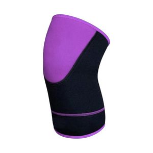 <b>Knee</b> <b>Compression</b> Sleeve Black Purple Panel Neoprene 7mm Squat Powerlifting Joint Support Gym Weightlifting <b>Knee</b> Sleeve Pair - Product Image 2