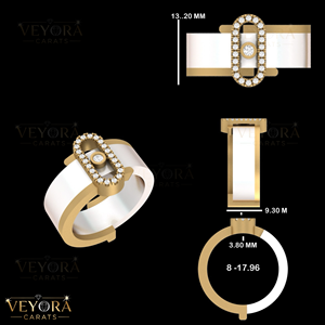 Anillo de Moissanita Ovalado con Halo, Protector de Anillo Oura de Plata de Ley 925 Sólida, Funda Decorativa Exterior para Joyería Fina de Mujer - Product Image 5
