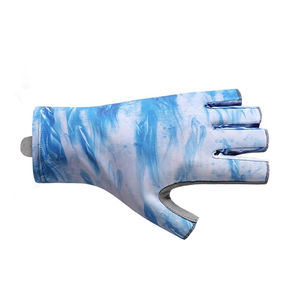OEM Waterproof Fingerless Fishing Gloves Breathable Lightweight Unisex Outdoor Customized Logo Spandex Material Wholesale Rate - Product Image 5