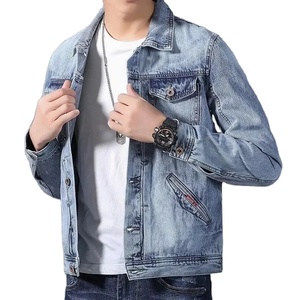 Jaqueta jeans de algodão orgânico moderno para homens 2025 leve <span class=keywords><strong>Jeanswear</strong></span> personalizado casual - Product Image 2