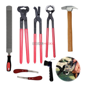 Kit de Herramientas Profesional para Herradores, para el Cuidado de Pezuñas de Caballos, Juego de Recorte de Pezuñas de Alta Resistencia, Incluye Alicates para Recortar Pezuñas y Tenazas para Herraduras - Product Image 1