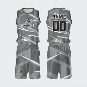 Uniforme de Baloncesto Personalizado para Hombre con Color y Diseño a Medida, Nombre y Número del Equipo, Cuello Redondo, Uniforme de Alta Calidad - Product Image 2