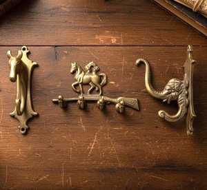 Natural Art inspired Brass Metal Wall <b>Hooks</b> Exquisite Craftsmanship EcoFriendly Multifunction Design Gold Finish for Luxury Home - Product Image 6