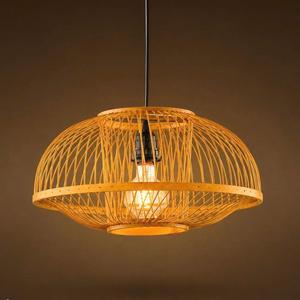 Vietnam Handmade Bamboo Pendant Light Decorative Hanging <b>Lamp</b> Energy Saving <b>Wireless</b> Control Adjustable Height 2-Year Warranty - Product Image 5