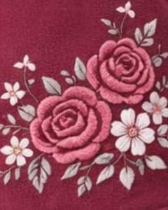 Shorts de Felpa para Mujer Color Borgoña Personalizados con Estampado Floral de Rosas, Cintura Elástica, Casuales de Verano, Fabricante Personalizado, Suministro OEM al por Mayor - Product Image 2