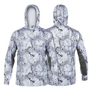 เสื้อตกปลาแบบแห้งเร็ว ป้องกันรังสียูวี 50+ ระบายอากาศได้ดี พิมพ์ลายแบบซับลิเมชั่น  ขนาดใหญ่พิเศษสำหรับทุกเพศ  แขนยาว ผลิตจากโพลีเอสเตอร์ 100% - Product Image 2