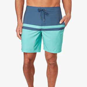 Factory Custom Logo Heat-Transfer Holiday Design Beach Men's Board Shorts Swim Trunks Mid Waist Quick Dry Anti-UV - Product Image 3