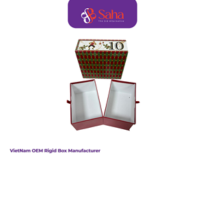Gold Foil Stamping Embossing Vietnam OEM Customizable Matt Lamination Gift Recyclable Bio-degradable Handmade <b>Kraft</b> Paper <b>Boxes</b> - Product Image 2
