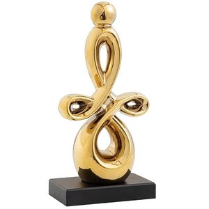 Escultura Metálica Cúbica Geométrica Dorada, Decoración de Mesa Moderna y Minimalista para Hogar u Oficina - Product Image 4