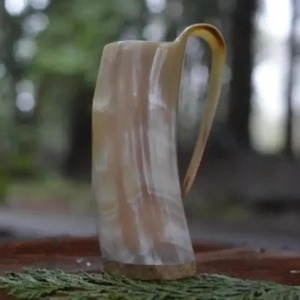 Taza de Cuerno de Búfalo Real Pulido Estilo Animal, Hecha a Mano, Suministro Directo de Fábrica, con Empaque Personalizado de UO INDIA - Product Image 3
