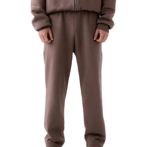 Premium Quality Men's Zipper <b>Hoodie</b> Tracksuits Oversized Drop Shoulder Solid Color Custom Design 100% Cotton Fleece For Winter - Product Image 2