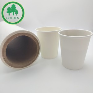 High Stiffness Food Grade Single PE Coated Cup Stock <b>Paper</b> Virgin Pulp Heat Resistant For Hot Drink Cups - Product Image 1