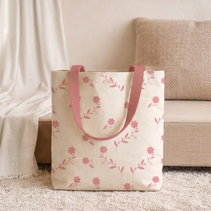 Bolsa de Compras Reutilizable de Tela Ecológica de Algodón con Asas Resistentes para Supermercado - Product Image 1