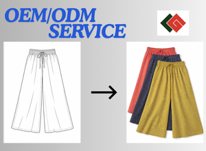 กางเกงเอวยางยืดลายจุด ผลิตในเวียดนาม รับผลิตเสื้อผ้าผู้หญิงแบบ OEM ODM ป้ายกำกับสั่งทำได้ ขายส่งเสื้อผ้า - Product Image 3