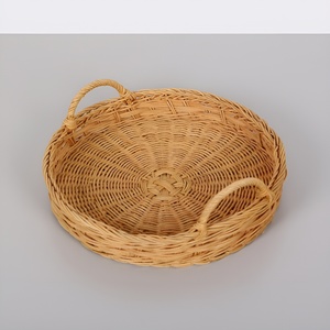 Braided rattan <b>tray</b> for coffee table decor superior quality natural <b>storage</b> <b>trays</b> lowest cost - Product Image 2