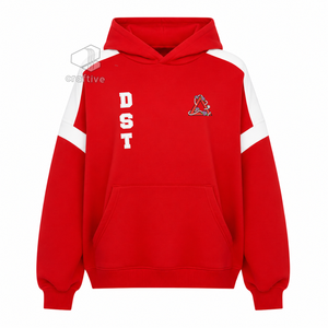 Delta |   Sigma |   Sweat-shirt à capuche décontracté pour femme Theta Sorority, coupe ample, color block, avec poche kangourou - Product Image 1